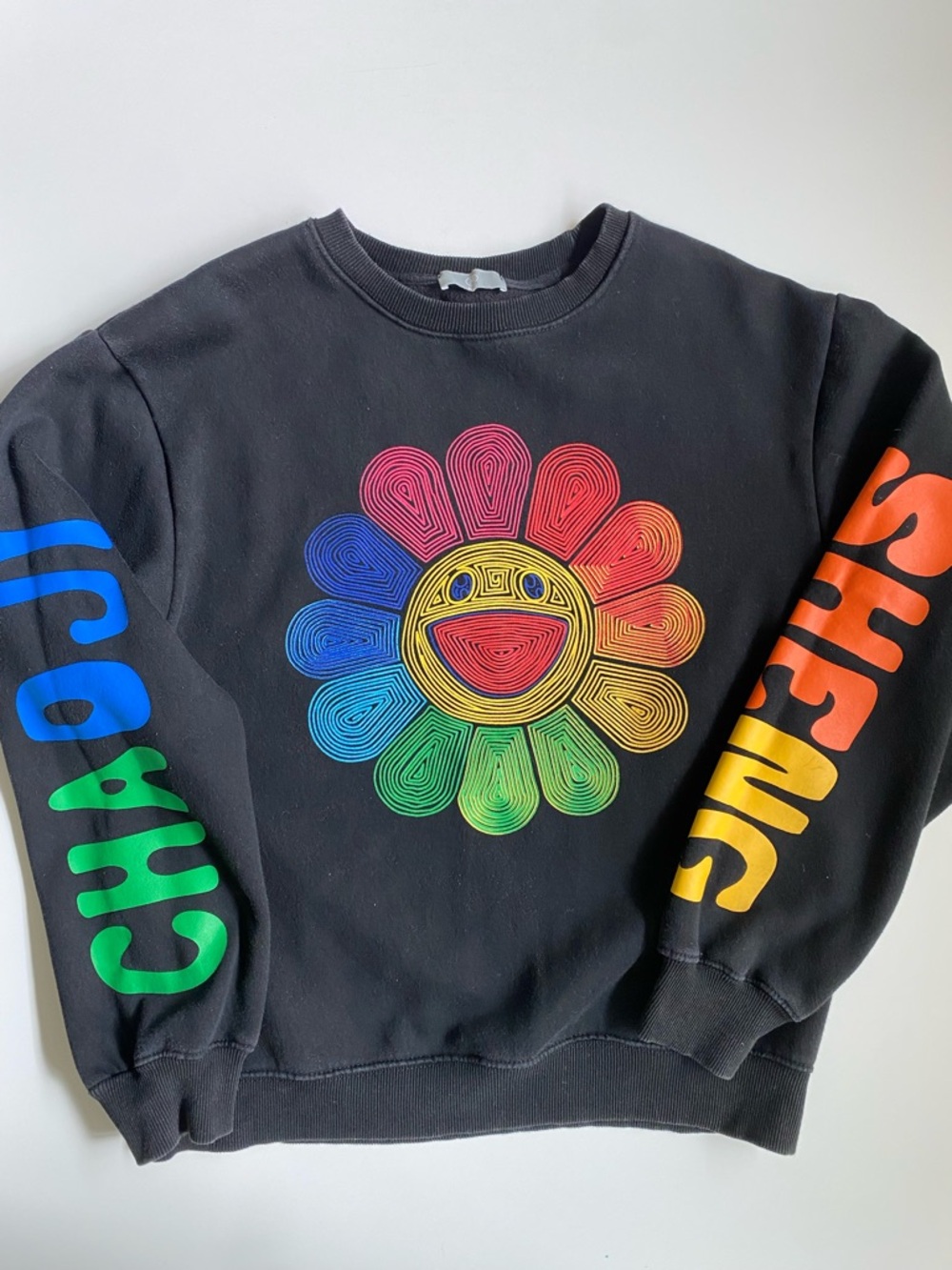 Murakami Flower Smiley Graphic Sweatshirt